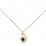 Crescent Moon Charm Necklace 84125N