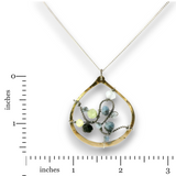 Aquamarine Galaxy Continuous Wire Necklace