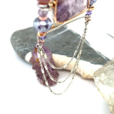 Lepidolite Ladder Necklace 82025N