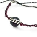 Garnet Solitaire Necklace 82610N