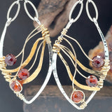 Hessonite Flame earrings E81050