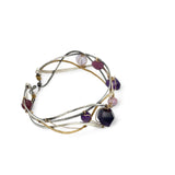 Amethyst Wave Bracelet B402