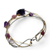 Amethyst Wave Bracelet B402