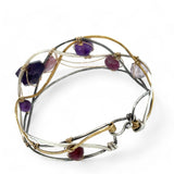 Amethyst Wave Bracelet B402