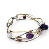 Amethyst Wave Bracelet B402