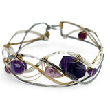 Amethyst Wave Bracelet B402