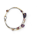 Amethyst Wave Bracelet B402