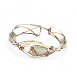 Braided Moonstone Cuff Bracelet B405