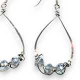 Atmospheric Crystal Drop Earrings E63424