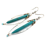 Turquoise Stalactite Earrings