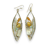 Gemstone Stain Glass Earrings