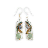 Gemstone Parallelogram Earrings E78231
