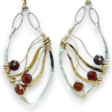 Hessonite Flame earrings E81050