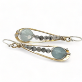 Aquamarine Drop Earrings E82004