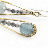 Aquamarine Drop Earrings E82004