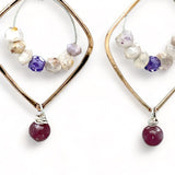 Lepidolite Mini Hoop Earrings E82027