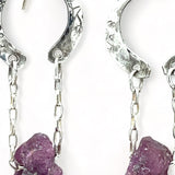 Raw Ruby Nugget Earrings E82043