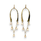 Champagne Pearl Cascade Earrings E82058
