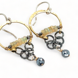 Iridescent Hoop Earrings E82537