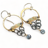 Iridescent Hoop Earrings E82537