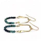 Blue Tourmaline Hinge Earrings E82645