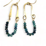 Blue Tourmaline Hinge Earrings E82645