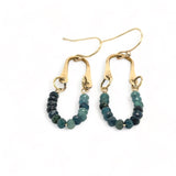 Blue Tourmaline Hinge Earrings E82645