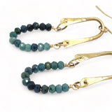 Blue Tourmaline Hinge Earrings E82645