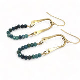 Blue Tourmaline Hinge Earrings E82645