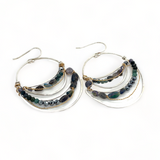 Feeling Blue Hoop Earrings E82652