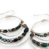 Feeling Blue Hoop Earrings E82652