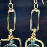 Kyanite Cobble Stone Earrings E82679