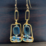 Kyanite Cobble Stone Earrings E82679