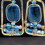 Kyanite Cobble Stone Earrings E82679