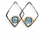 Denim Cushion Earrings E83197