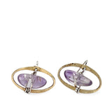 Amethyst Pebble Post Earrings E83266