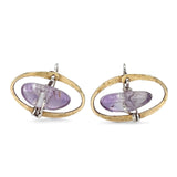 Amethyst Pebble Post Earrings E83266