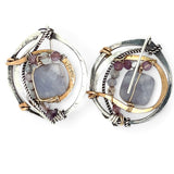 Iolite Medallion Earrings E83346