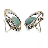 Amazonite Scarab Post Earrings E83431