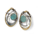 Amazonite Scarab Post Earrings E83431