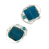 Apatite Squared Post Earrings E83486