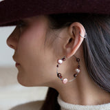 Rose Hoop Earrings E83515