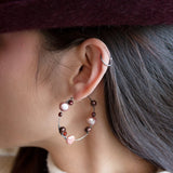 Rose Hoop Earrings E83515