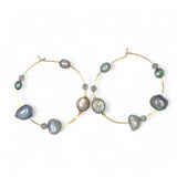 Spring Freshwater Pearl Hoops E83517