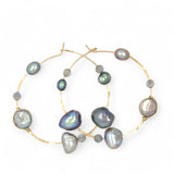 Spring Freshwater Pearl Hoops E83517