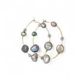 Spring Freshwater Pearl Hoops E83517