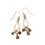 Hessonite Cluster Drop Earrings E83546
