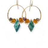 Amber Arrow Hoop Earrings E83566