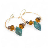 Amber Arrow Hoop Earrings E83566