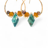 Amber Arrow Hoop Earrings E83566